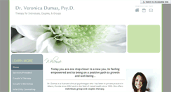 Desktop Screenshot of drveronicadumas.com
